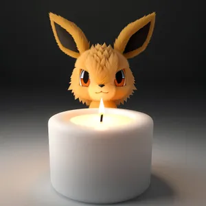 Bunny Candle: Illuminating Wax with Playful Flame
