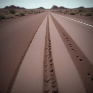 Scenic Highway Journey through Desert Landscape