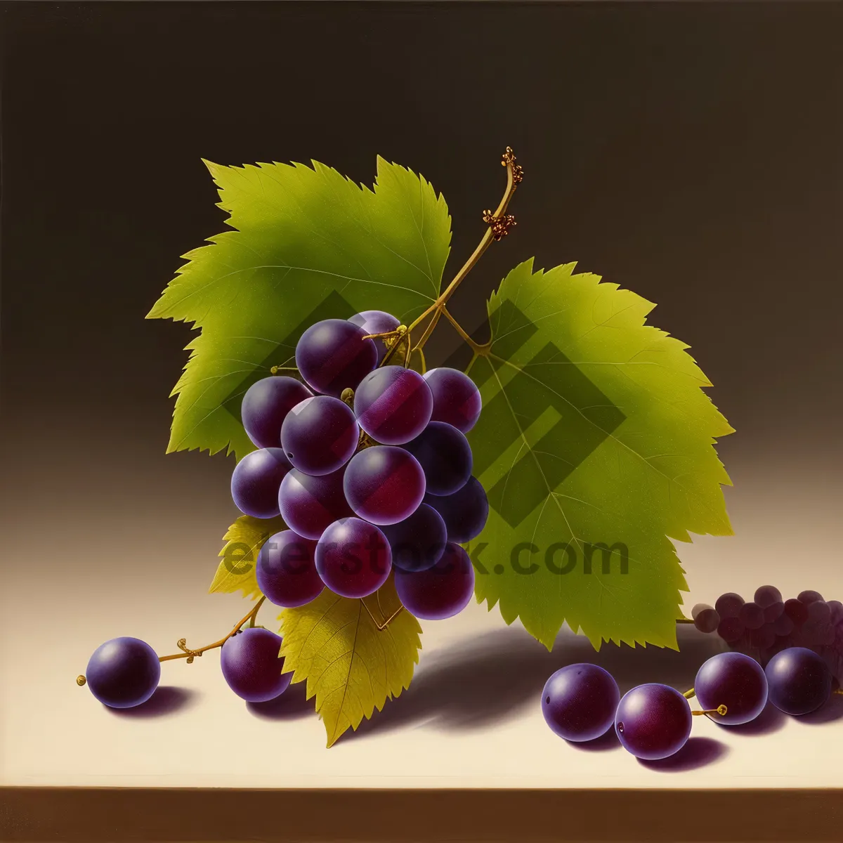 Picture of Juicy Bunch of Fresh Grapes