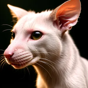 Adorable Kitty with Whiskers and Cute Eyes