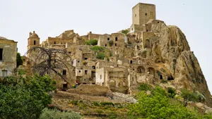 Medieval Castle Overlooking Historic City Skyline