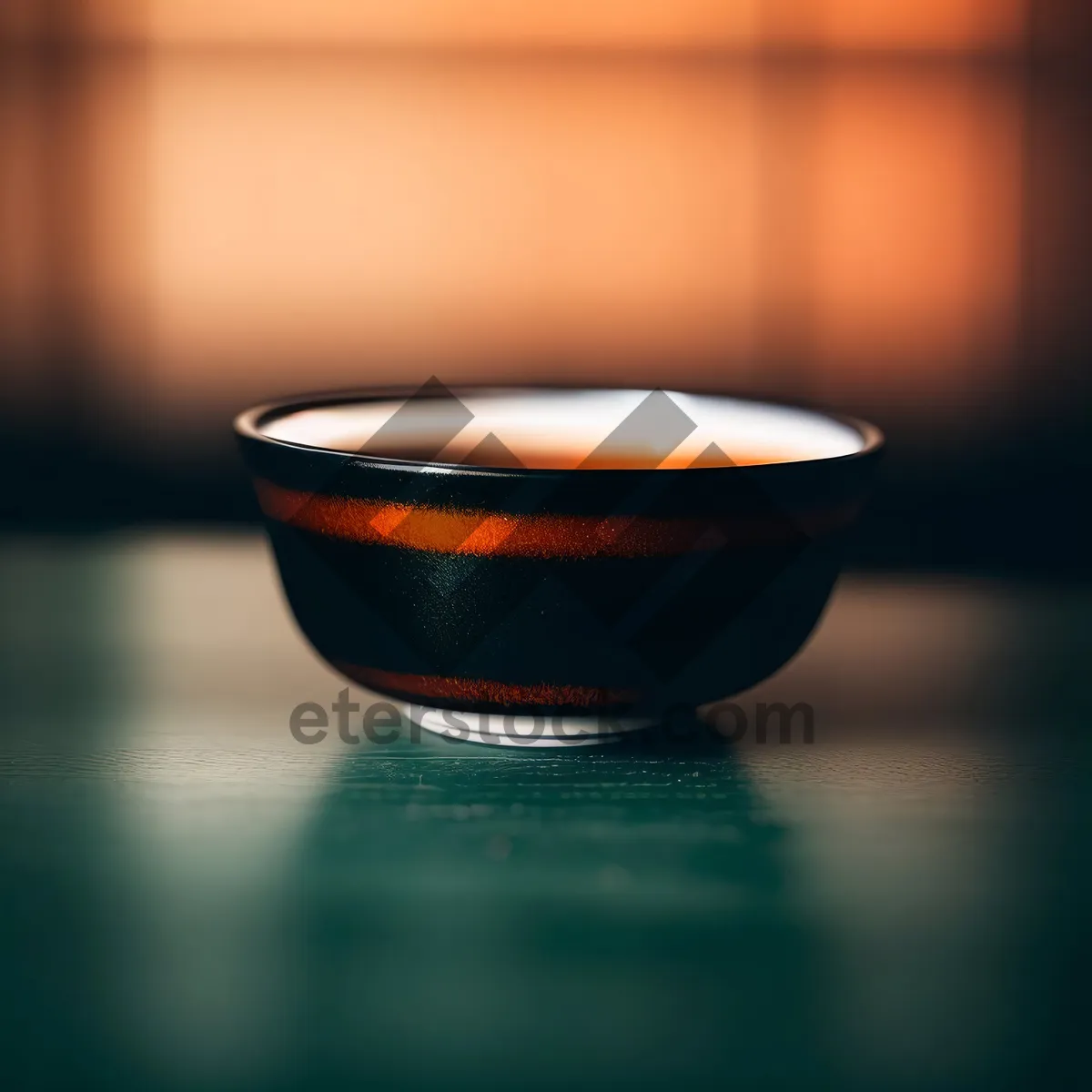 Picture of Japanese Hot Wine Punch in Glass Saucer