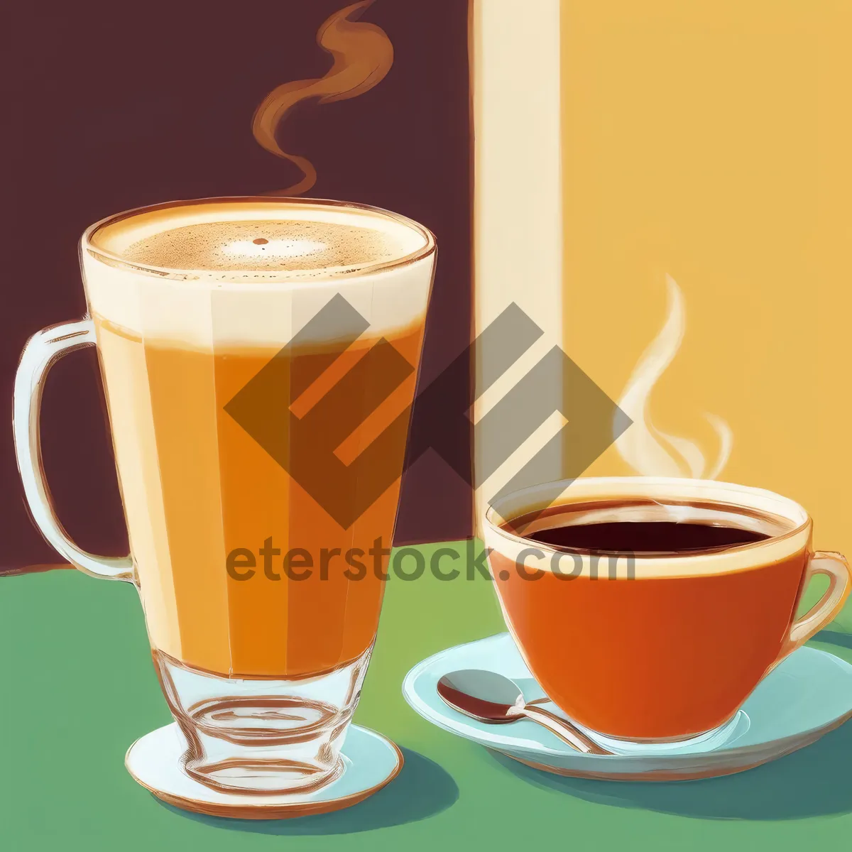 Picture of Caffeine Boost: A Hot Cup of Morning Coffee