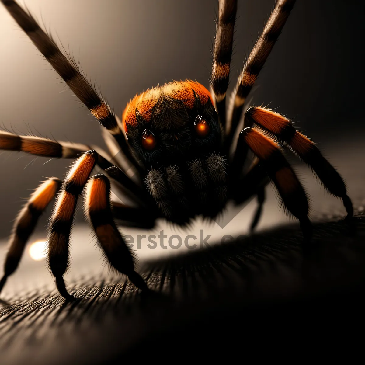 Picture of Wild Barn Spider - Close-up Black Widow Image