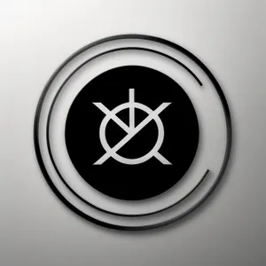 Dark Metallic Round Web Icon Button