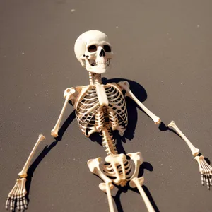 Conceptual Skeleton: Terrifying 3D Death Pose