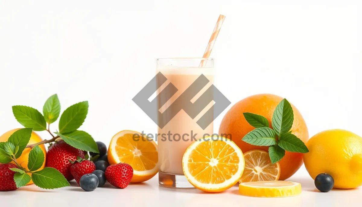 Picture of Tropical Orange Fruit Juice Refreshment in Glass