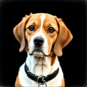 Adorable Beagle Puppy - Studio Portrait