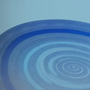 3D Labyrinth Motion on Rippled Liquid Surface