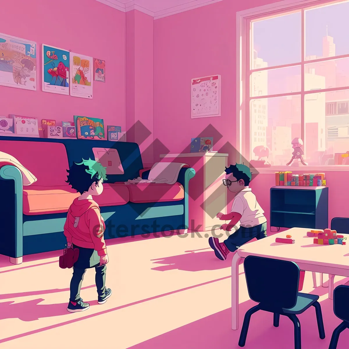 Picture of Modern Office Meeting Room with Professional Furniture