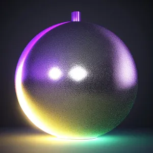 Glowing Space Sphere: A Shiny 3D Graphic Design