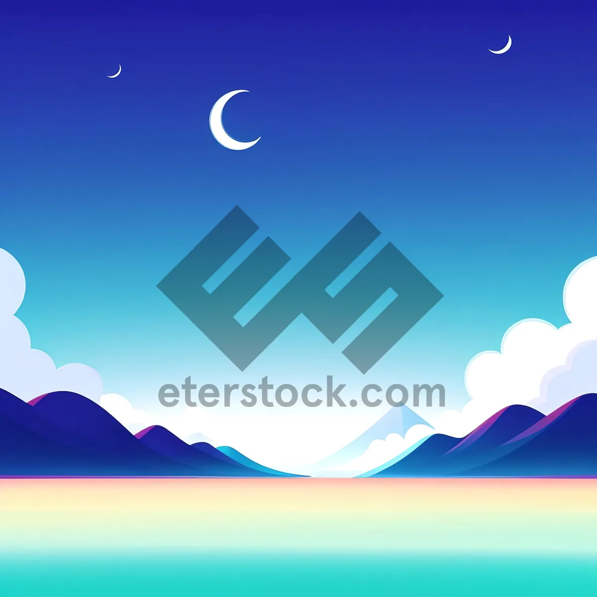 Picture of Enchanting Moonlit Sky Design