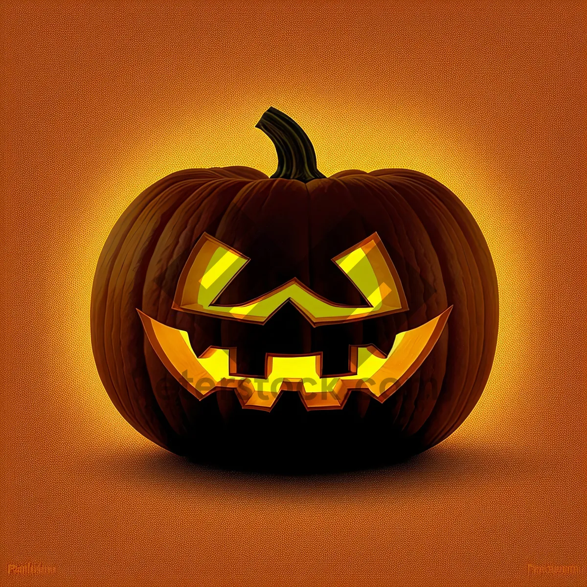 Picture of Glowing Jack-o'-Lantern Halloween Decoration