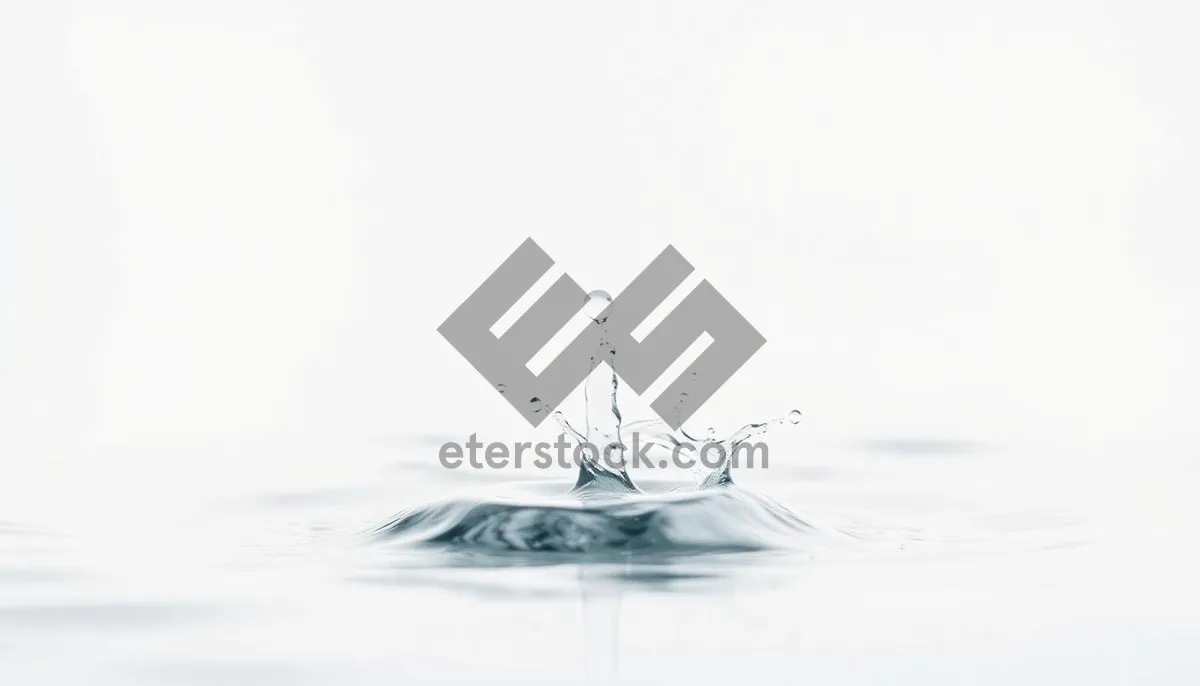 Picture of Dynamic water splash in glass with ice cubes