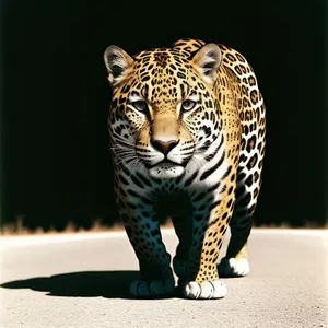 Fierce Jungle Predator: Majestic Striped Jaguar