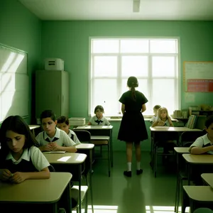 Professional team meeting in modern office setting