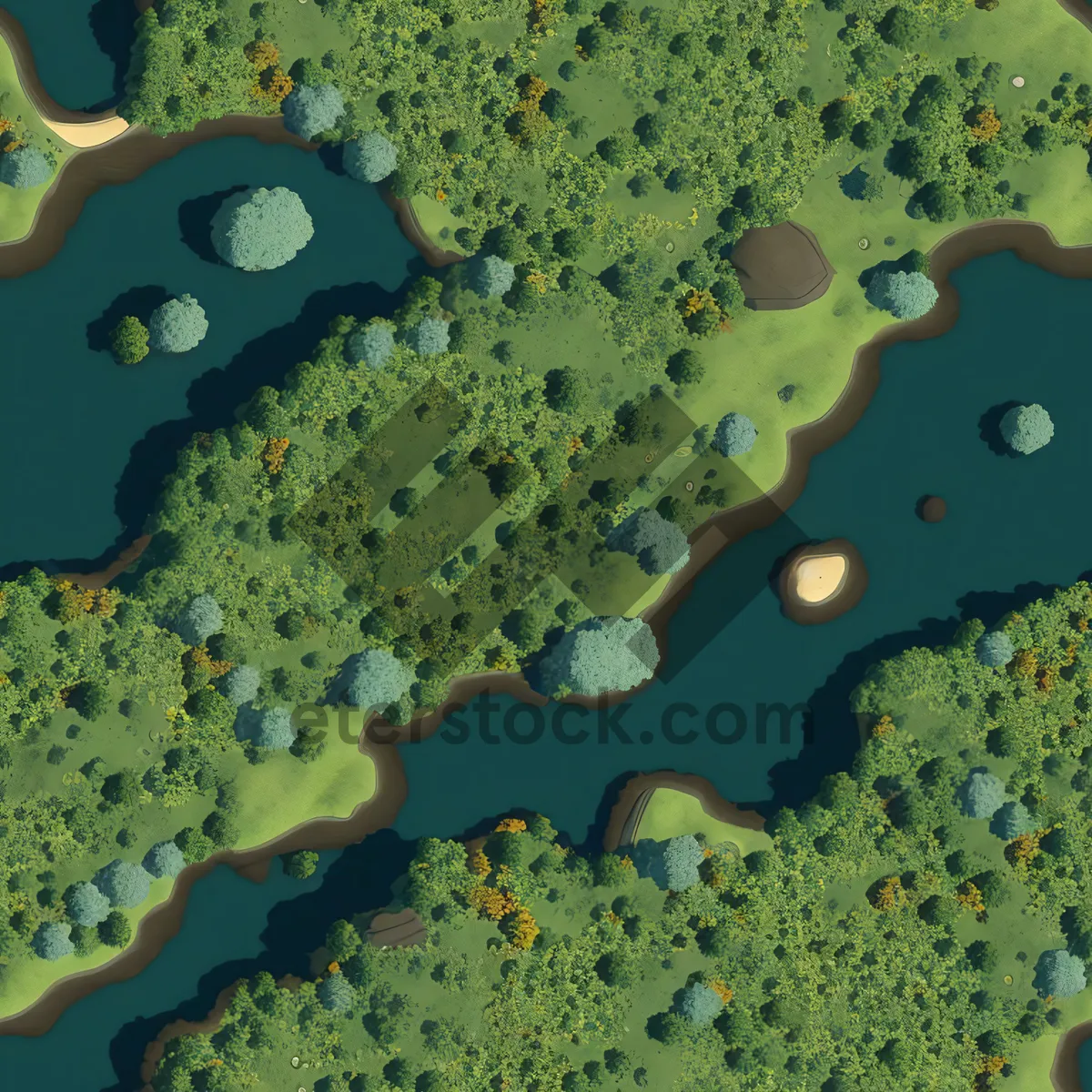 Picture of Duckweed Puzzle Map: Aquatic Plant Archipelago