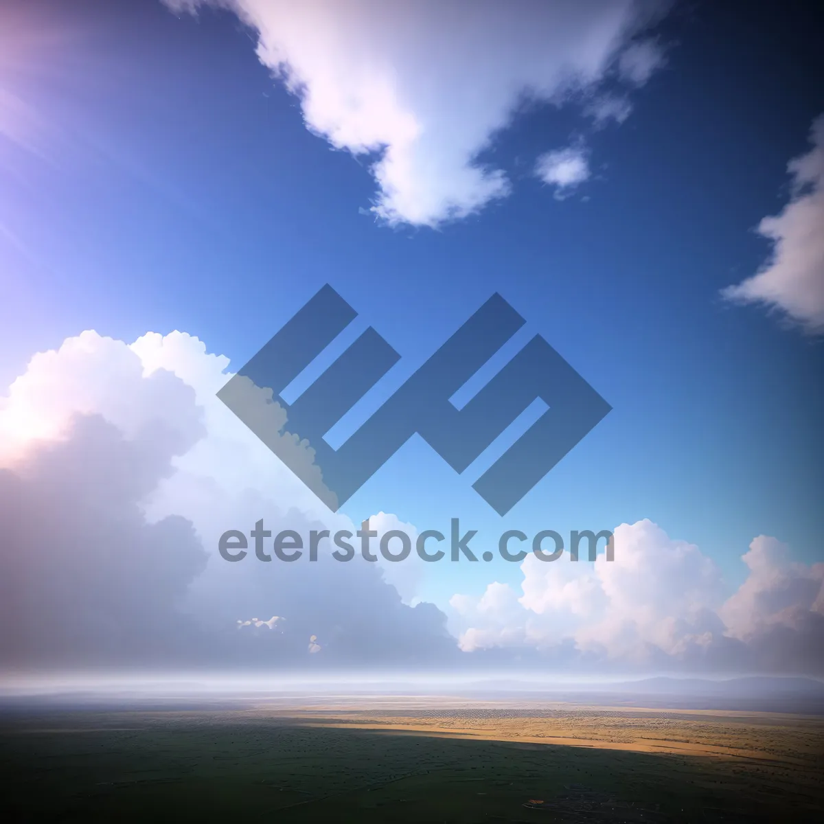 Picture of Vibrant Sunset Sky with Radiant Clouds