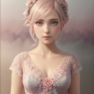 Elegant Princess Posing in Sensual Fashion Portrait