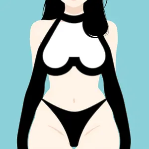 Belly Cartoon Art: Stomach Silhouette Illustration