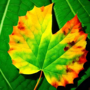 Vibrant Autumn Foliage in the Forest