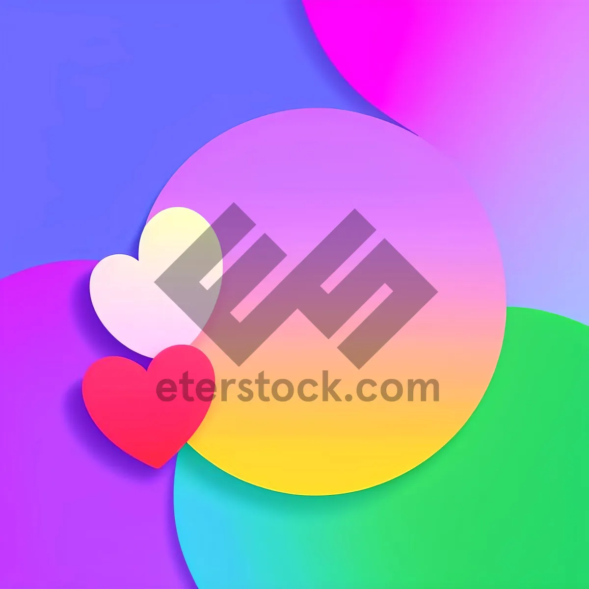 Picture of Vibrant Circle Design: A Colorful and Bright Graphic Element