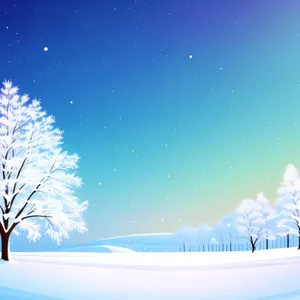 Snowy Starry Night: A Winter Wonderland