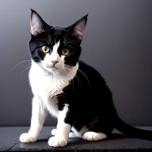 Cute and Curious Kitty with Adorable Whiskers