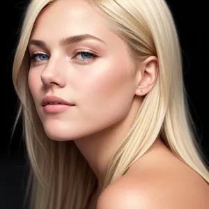 Blonde Beauty with Radiant Smile - Fashion Portrait