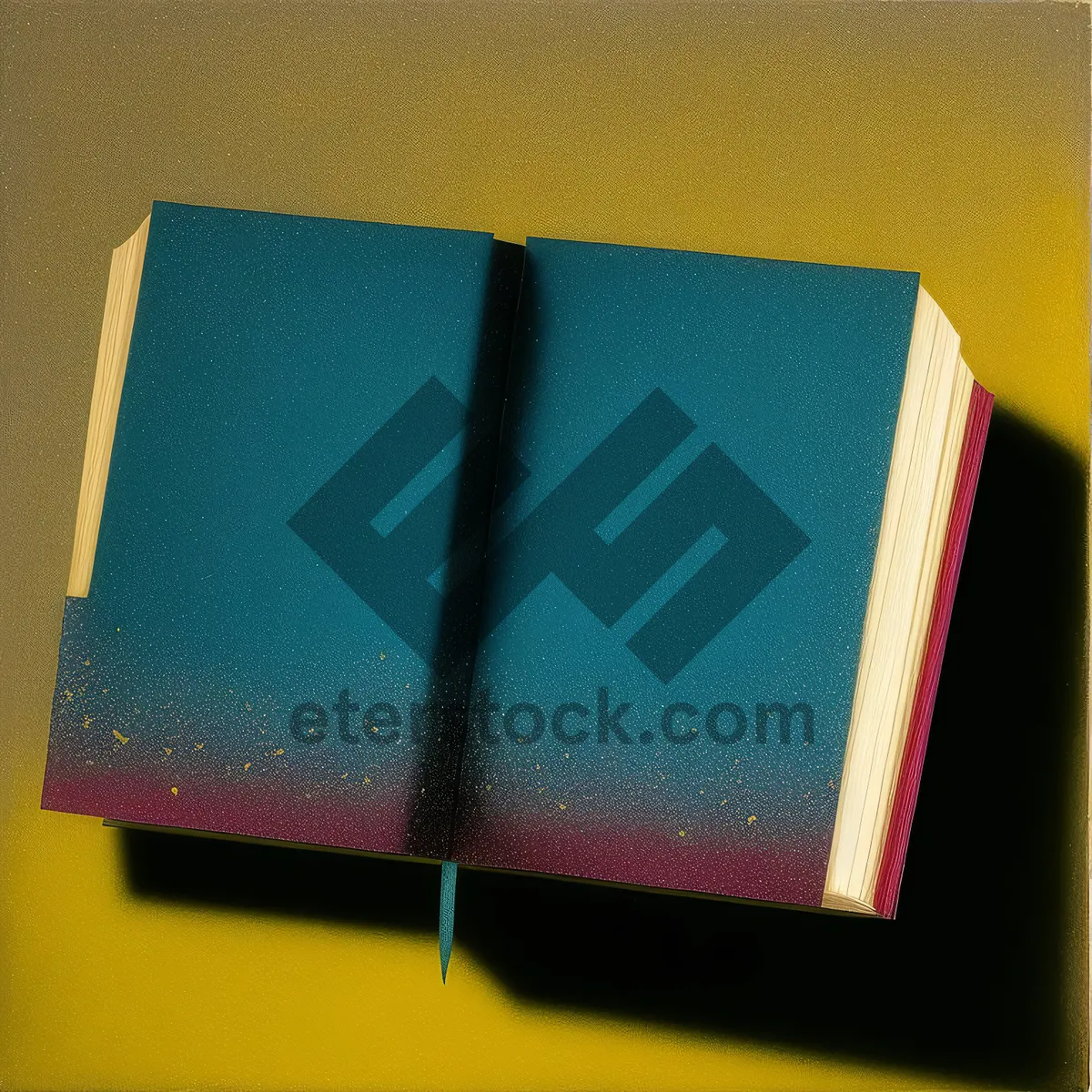 Picture of Blank Notebook with Sticky Notes