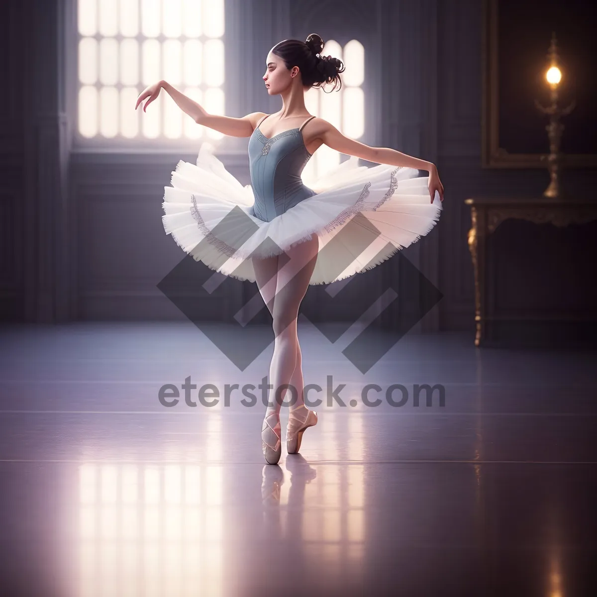 Picture of Elegant Dance Pose by Attractive Adult Performer