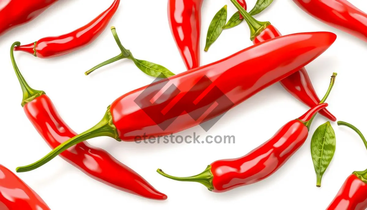 Picture of Colorful Sweet Pepper Variety Bell and Chili Peppers.