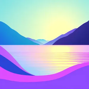 Colorful Futuristic Digital Gradient Motion Wallpaper