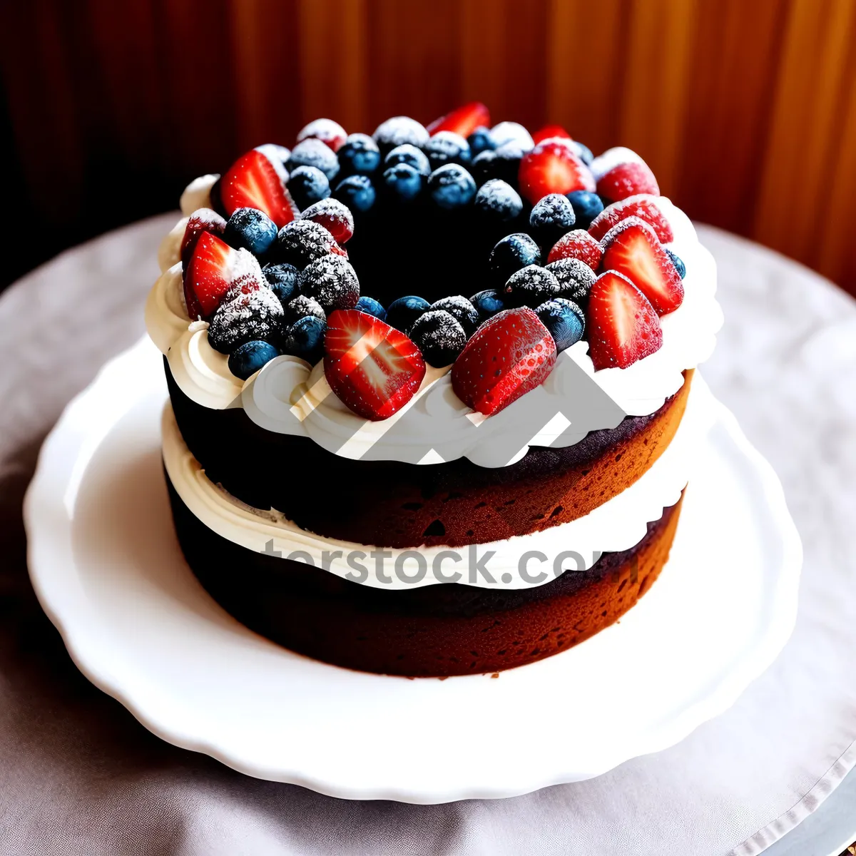 Picture of Delicious Berry Trifle with Fresh Cream