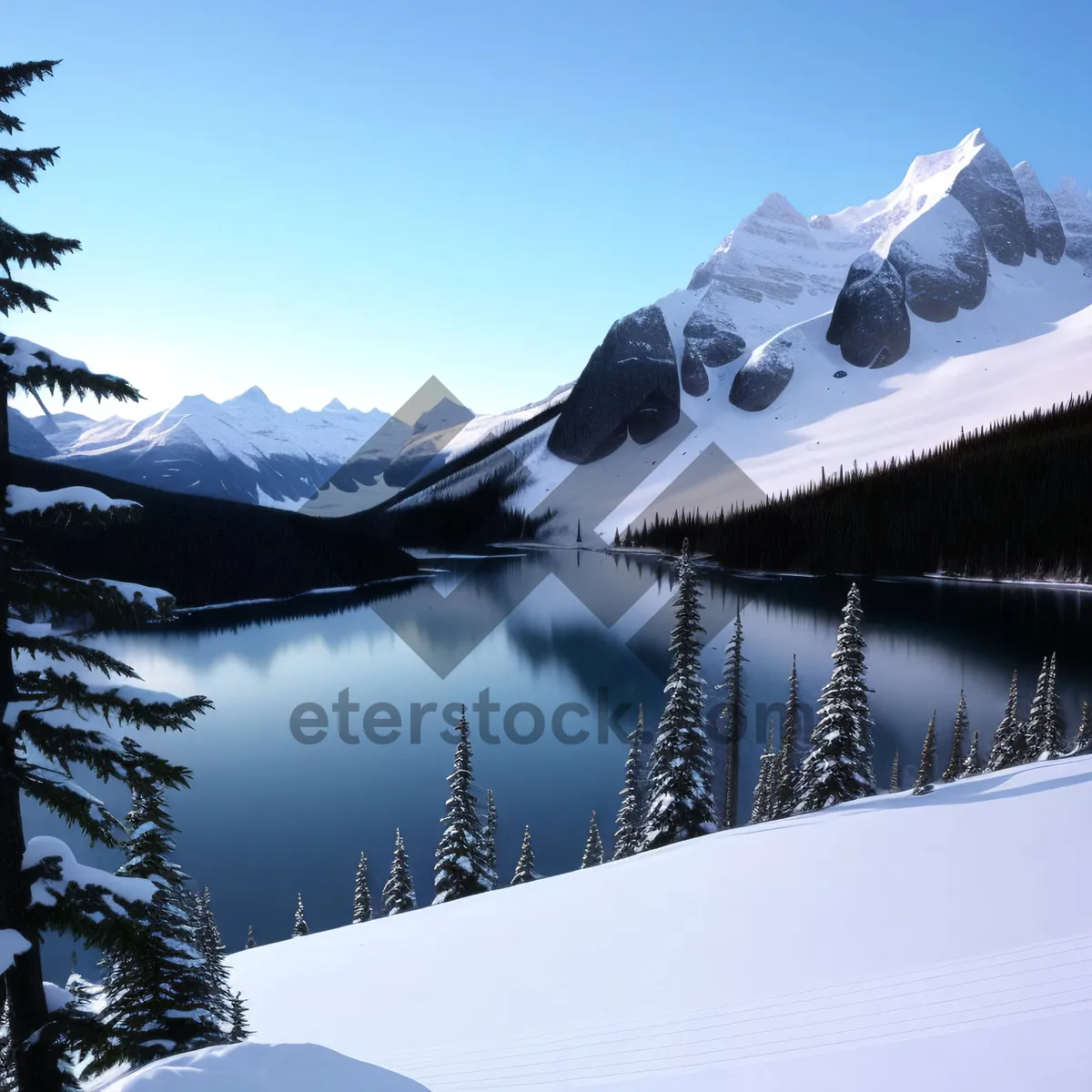 Picture of Majestic Winter Wonderland in the Alps