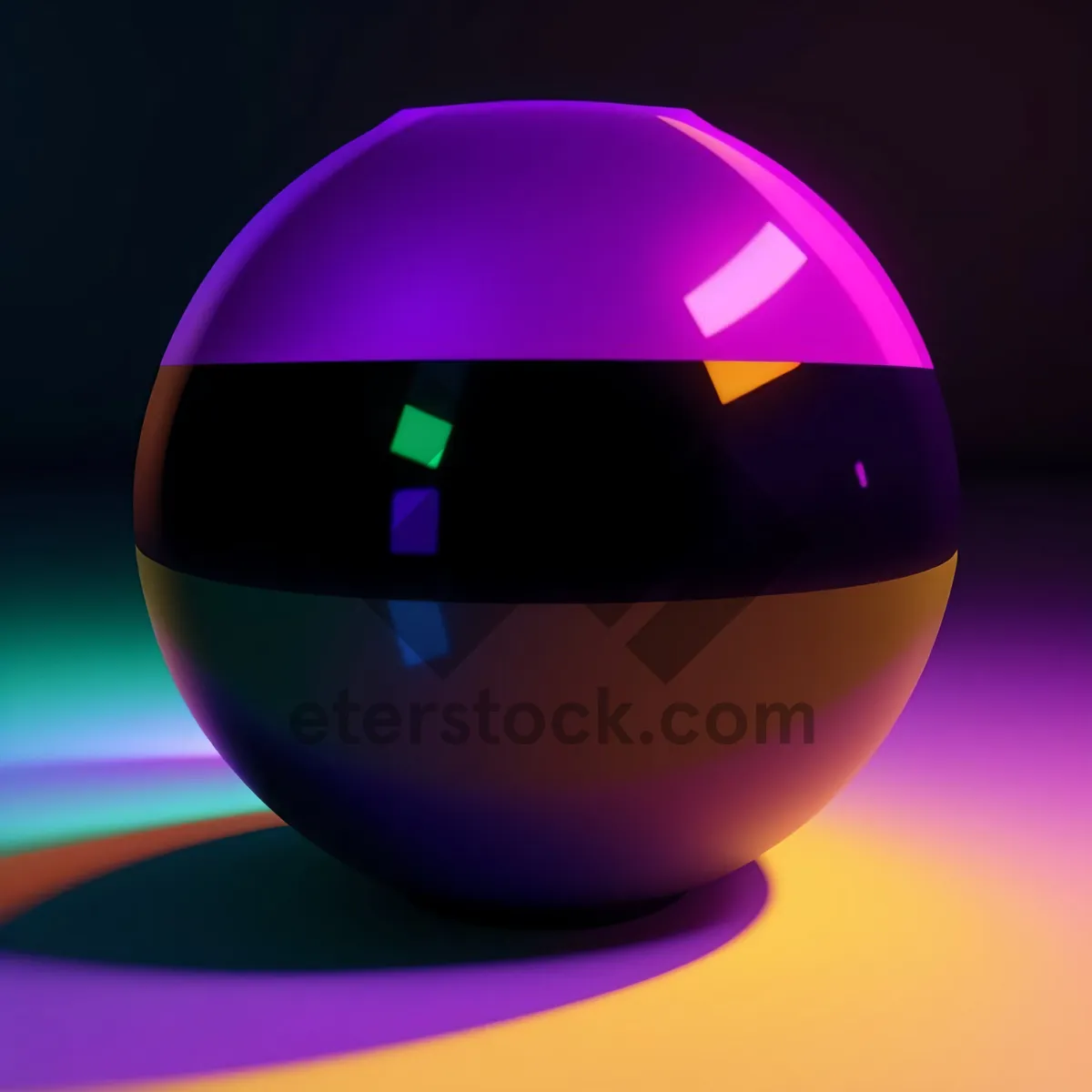 Picture of Shiny Earth Globe Icon in Glass Sphere