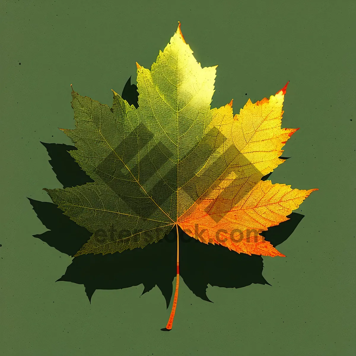 Picture of Vibrant Autumn Maple Leaf Foliage