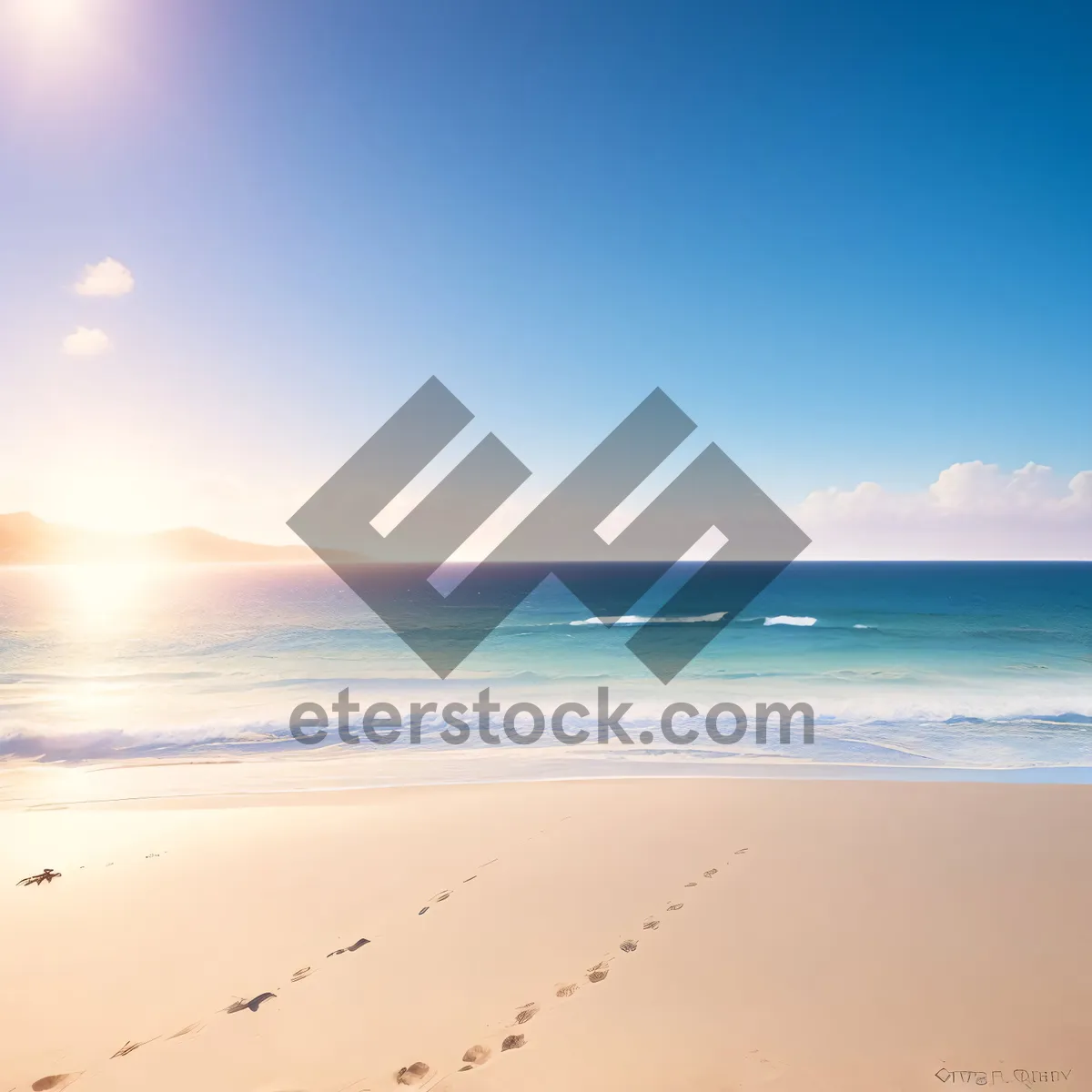 Picture of Idyllic Tropical Beach Paradise with Clear Turquoise Waters