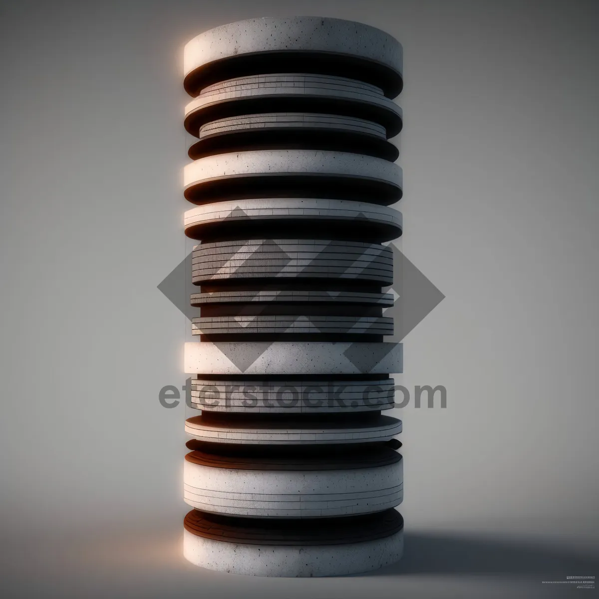 Picture of Stacked Coins on Tower of Wealth