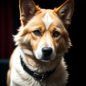 Adorable Border Collie Puppy with Golden Fur