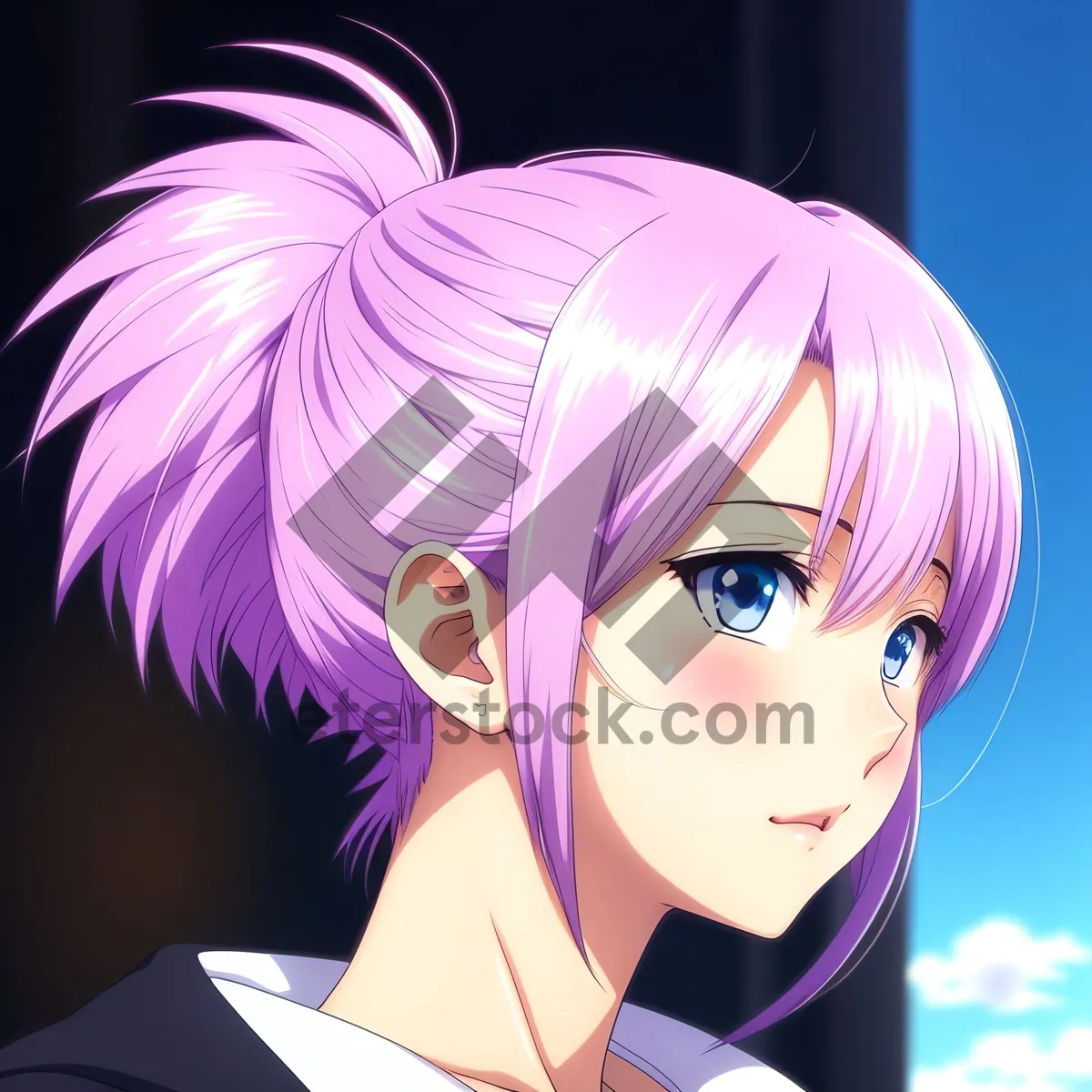 Picture of Stylish Sorcerer Lady with Fashionable Hair and Makeup