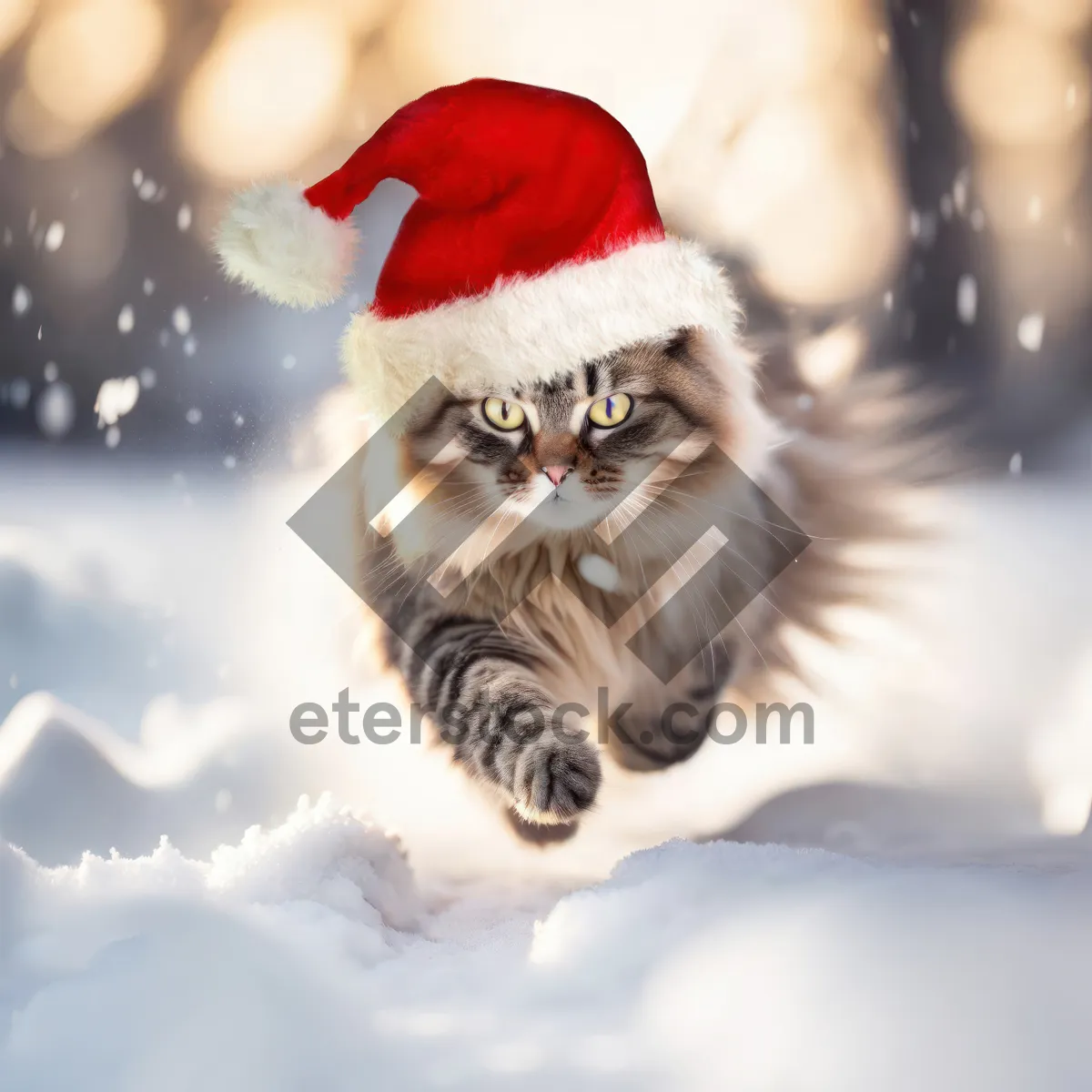 Picture of Adorable kitten with cute whiskers in studio portrait.