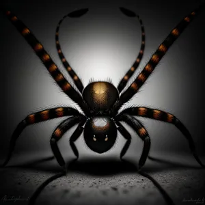 Close-Up of Black Widow Spider, a Captivating Arachnid