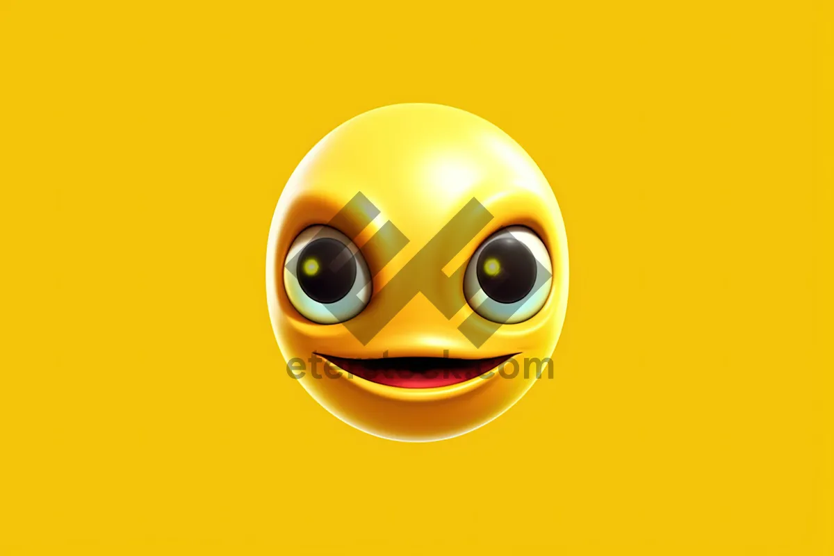 Picture of Fun Cartoon Eye Button Icon Sign