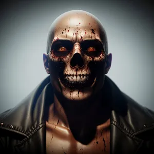 Sinister Skull: Menacing Pirate Mask for Spooky Costume