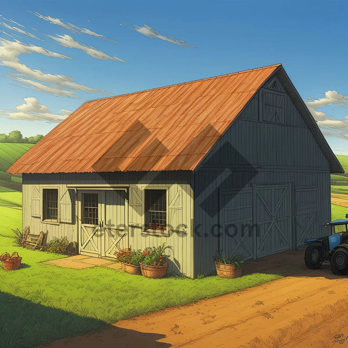 Picture of Rustic Farmhouse with Scenic Rooftop View
