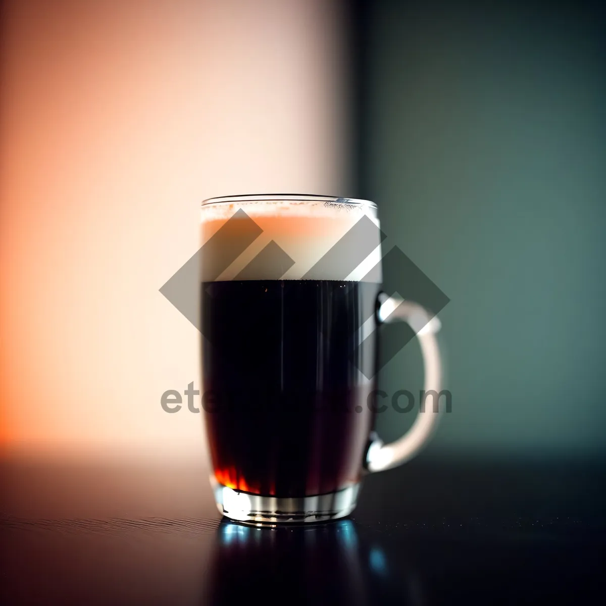 Picture of Golden Bubble Espresso Beverage in Glass