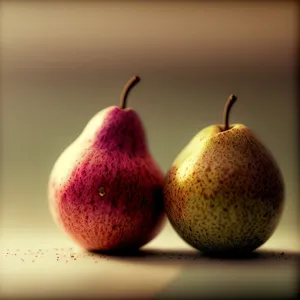 Juicy and Ripe Yellow Pears - Fresh and Healthy Fruit