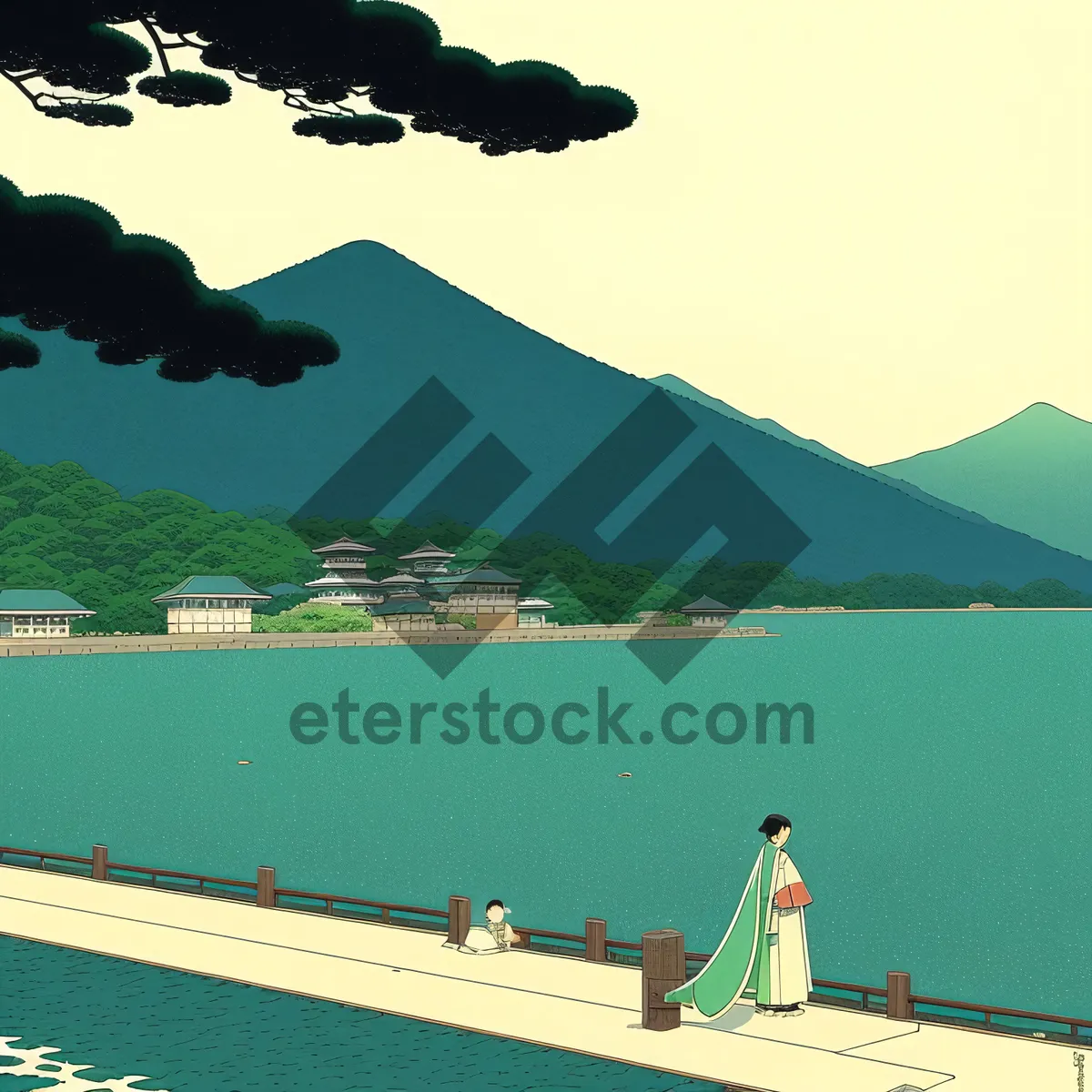 Picture of Summer Beach Vacation on Island Coast
