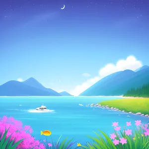 Bright Night Sky Design with Starlight Landscape